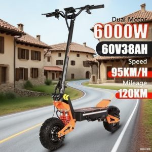 X5 Electric Scooter 6000W60V38V Dual Suspension Shock Absorption Maximum Speed 95 Km/H 11 Inches Maximum Mileage 90 Km Off-road